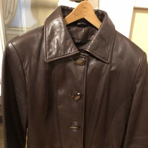 WOMEN’S WILSON BROWN LEATHER JACKET